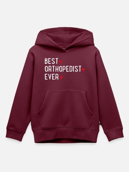 Orthopäde - Kinder Premium Organic Hoodie - Burgunderrot