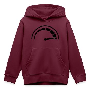 Tacho Schnell Rasen - Kinder Premium Organic Hoodie - Burgunderrot - Vorne - AI Model Kid Female (0cm)