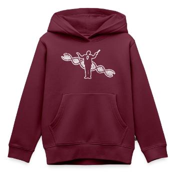 Dirigenten Musik Dirigent Geschenk Dirigieren - Kinder Premium Organic Hoodie - Burgunderrot - Vorne - AI Model Kid Female (0cm)