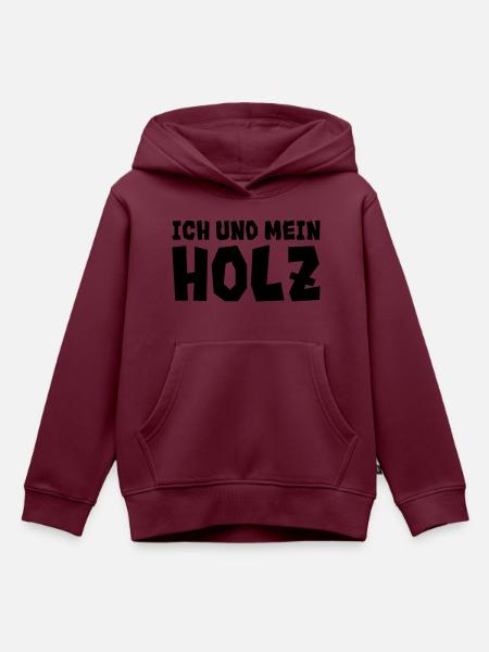 ich und mein - Kinder Premium Organic Hoodie - Burgunderrot