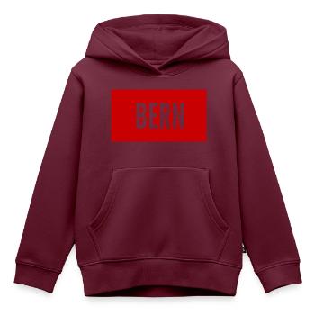 Bern - Kinder Premium Organic Hoodie - Burgunderrot - Vorne - AI Model Kid Female (0cm)