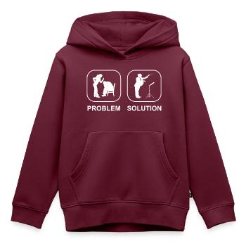 Dirigenten Musik Dirigent Geschenk Dirigieren - Kinder Premium Organic Hoodie - Burgunderrot - Vorne - AI Model Kid Female (0cm)