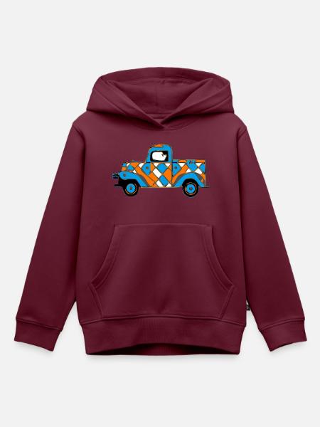 Der Oldtimer - Kinder Premium Organic Hoodie - Burgunderrot