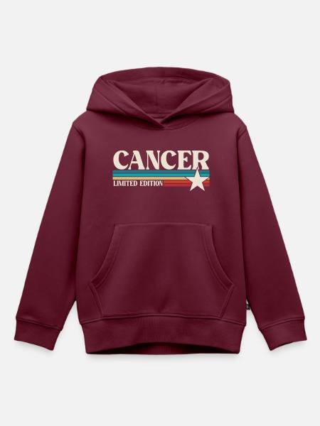 Sternzeichen Krebs - Kinder Premium Organic Hoodie - Burgunderrot