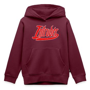 intruder hacker eindringling clan sticker computer - Kinder Premium Organic Hoodie - Burgunderrot - Vorne - AI Model Kid Female (0cm)