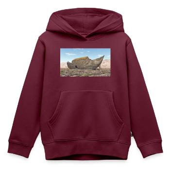 Arche Noah, Bibel, Religion - Kinder Premium Organic Hoodie - Burgunderrot - Vorne - AI Model Kid Female (0cm)