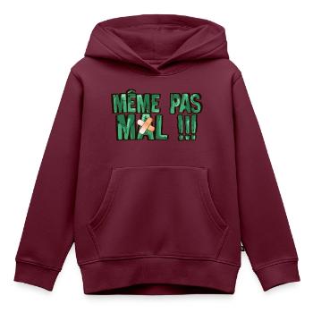 auch ein ziemlicher Satz Verband - Kinder Premium Organic Hoodie - Burgunderrot - Vorne - AI Model Kid Female (0cm)