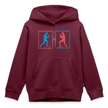 Boxkampf - Boxer Geschenkidee - Kinder Premium Organic Hoodie - Burgunderrot - Vorne - AI Model Kid Female (0cm)