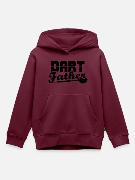 DART Father - Kinder Premium Organic Hoodie - Burgunderrot
