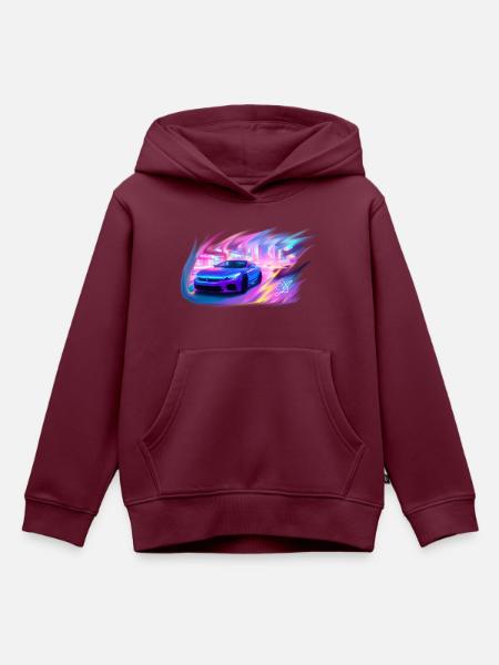 CityPunk - Kinder Premium Organic Hoodie - Burgunderrot