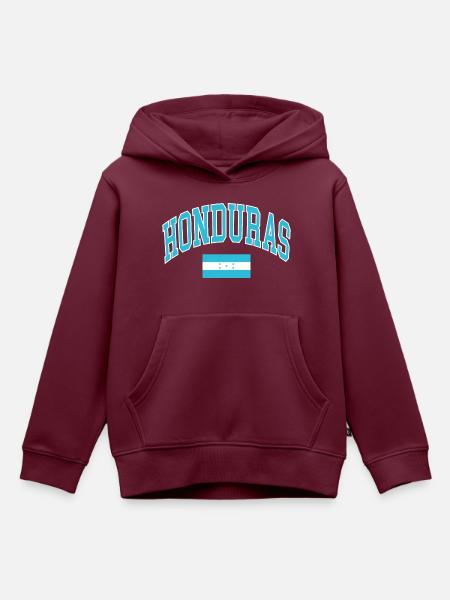 Honduras - Kinder Premium Organic Hoodie - Burgunderrot