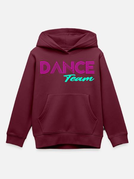 Dance - Kinder Premium Organic Hoodie - Burgunderrot