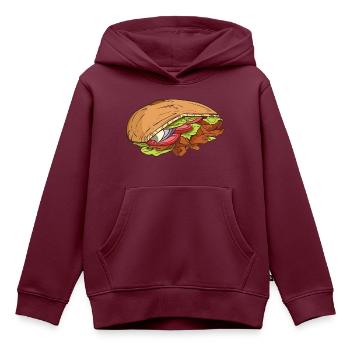 Döner Kebab - Kinder Premium Organic Hoodie - Burgunderrot - Vorne - AI Model Kid Female (0cm)