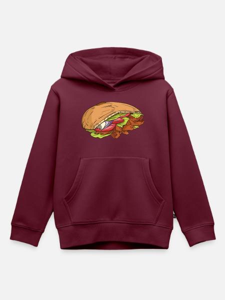 Döner Kebab - Kinder Premium Organic Hoodie - Burgunderrot