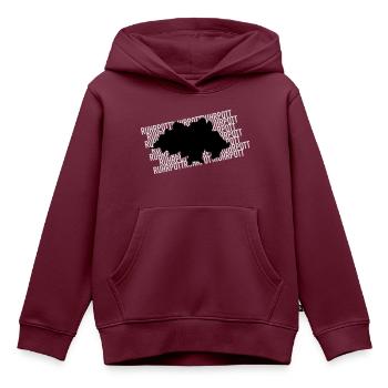 Das Ruhrgebiet - Kinder Premium Organic Hoodie - Burgunderrot - Vorne - AI Model Kid Female (0cm)