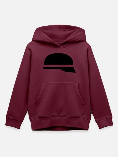 Feuerwehrhelm - Kinder Premium Organic Hoodie - Burgunderrot
