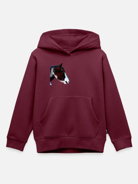 Rebell/Prinzessin - Kinder Premium Organic Hoodie - Burgunderrot