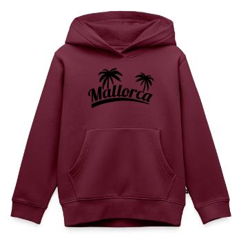 mallorca_f1 - Kinder Premium Organic Hoodie - Burgunderrot - Vorne - AI Model Kid Female (0cm)
