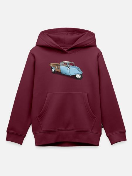 Oldtimer Tempo - Kinder Premium Organic Hoodie - Burgunderrot