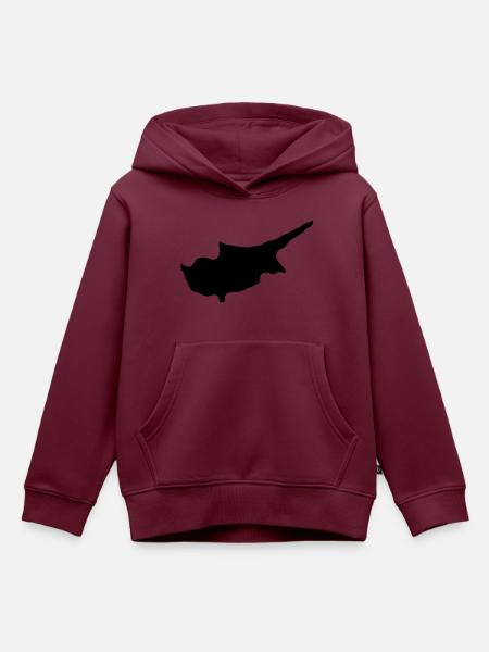 Zypern - Kinder Premium Organic Hoodie - Burgunderrot