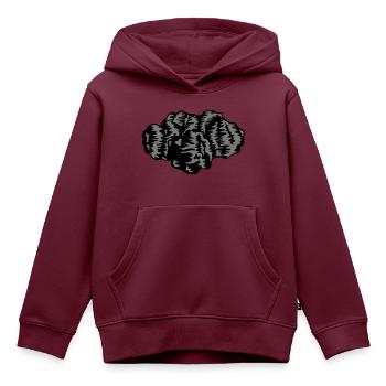 Viele Kohle Stuecke - Kinder Premium Organic Hoodie - Burgunderrot - Vorne - AI Model Kid Female (0cm)