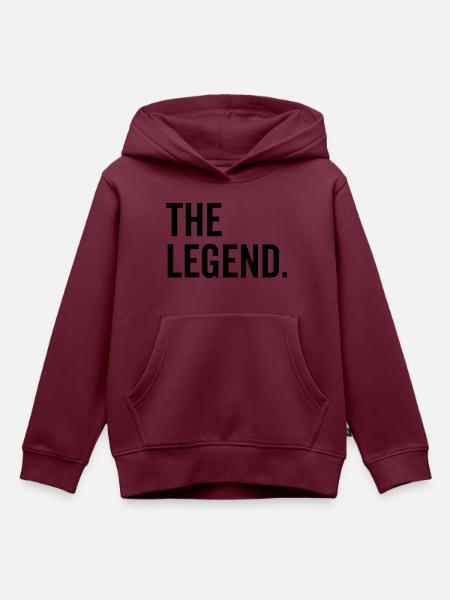 Die Legende - Kinder Premium Organic Hoodie - Burgunderrot