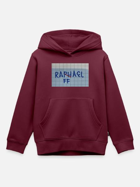 Raffael nicht Raphael - Kinder Premium Organic Hoodie - Burgunderrot