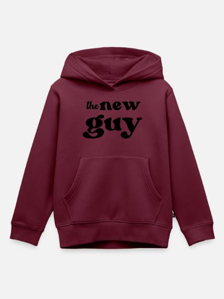 The New Guy - Kinder Premium Organic Hoodie - Burgunderrot