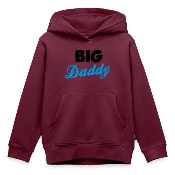Daddy - Kinder Premium Organic Hoodie - Burgunderrot - Vorne - AI Model Kid Female (0cm)