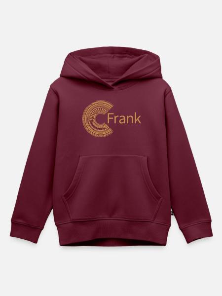 Für Frank - Kinder Premium Organic Hoodie - Burgunderrot