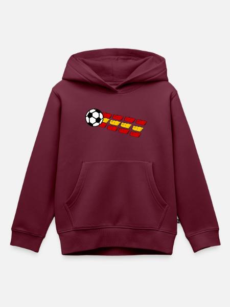 Spanische Fußball Fans - Kinder Premium Organic Hoodie - Burgunderrot