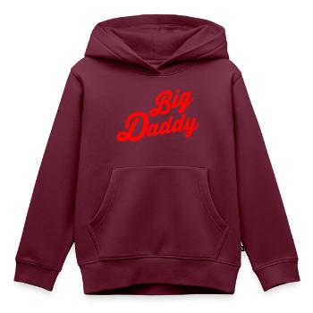 Big daddy - Kinder Premium Organic Hoodie - Burgunderrot - Vorne - AI Model Kid Female (0cm)