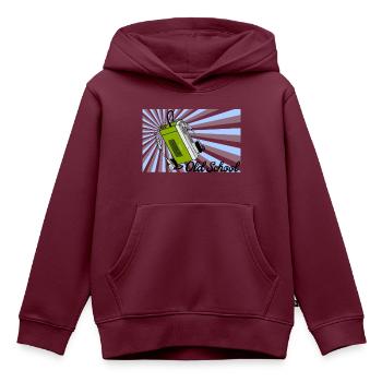 Walkman, old school, vintage, retro, nerd shirt - Kinder Premium Organic Hoodie - Burgunderrot - Vorne - AI Model Kid Female (0cm)