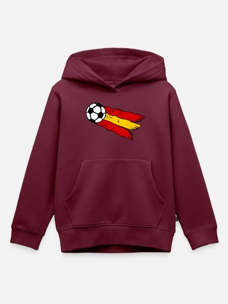 Die spanischen Fans - Kinder Premium Organic Hoodie - Burgunderrot