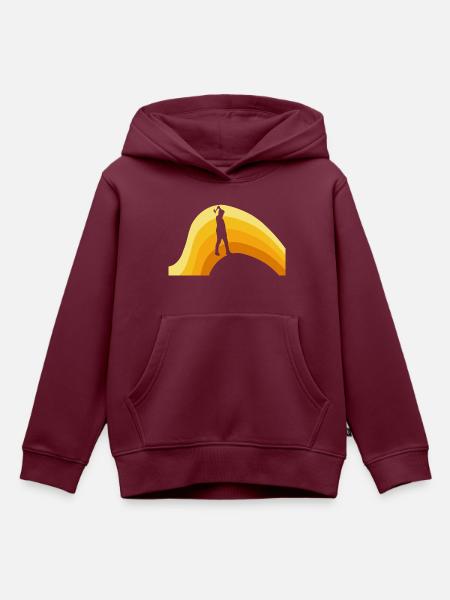 Axtwerfen Axt Axtwerfen - Kinder Premium Organic Hoodie - Burgunderrot