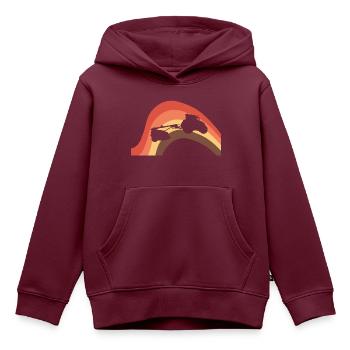 Landwirtschaft Bauer Ernte - Kinder Premium Organic Hoodie - Burgunderrot - Vorne - AI Model Kid Female (0cm)