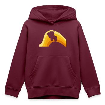 Landwirtschaft Hof Ernte - Kinder Premium Organic Hoodie - Burgunderrot - Vorne - AI Model Kid Female (0cm)