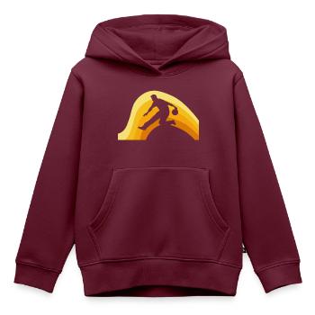 Bowling Strike Bowlingteam - Kinder Premium Organic Hoodie - Burgunderrot - Vorne - AI Model Kid Female (0cm)