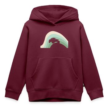 Autocross Renner - Kinder Premium Organic Hoodie - Burgunderrot - Vorne - AI Model Kid Female (0cm)