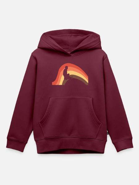 Hundetrainer Hundetraining - Kinder Premium Organic Hoodie - Burgunderrot