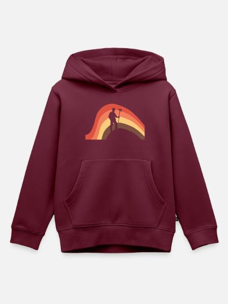 Bergbau Minenarbeiter Bergbauarbeiter - Kinder Premium Organic Hoodie - Burgunderrot