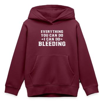 Feminismus Spruch Geschenk Vintage Emanzipation - Kinder Premium Organic Hoodie - Burgunderrot - Vorne - AI Model Kid Female (0cm)