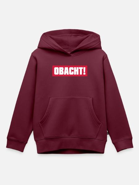 Untitled1 - Kinder Premium Organic Hoodie - Burgunderrot
