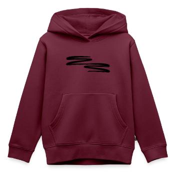 striche strich linien linie - Kinder Premium Organic Hoodie - Burgunderrot - Vorne - AI Model Kid Female (0cm)
