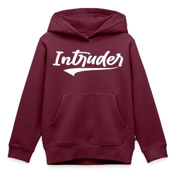intruder hacker eindringling clan sticker computer - Kinder Premium Organic Hoodie - Burgunderrot - Vorne - AI Model Kid Female (0cm)