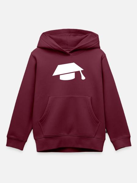 Master - Kinder Premium Organic Hoodie - Burgunderrot