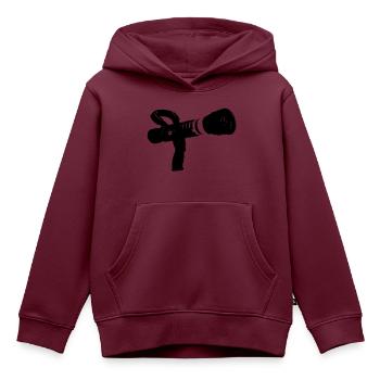 Feuer Feuerwehrschlauch - Kinder Premium Organic Hoodie - Burgunderrot - Vorne - AI Model Kid Female (0cm)