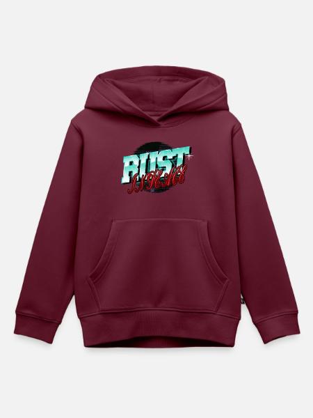 christmas robots boys artificial intelligence - Kinder Premium Organic Hoodie - Burgunderrot