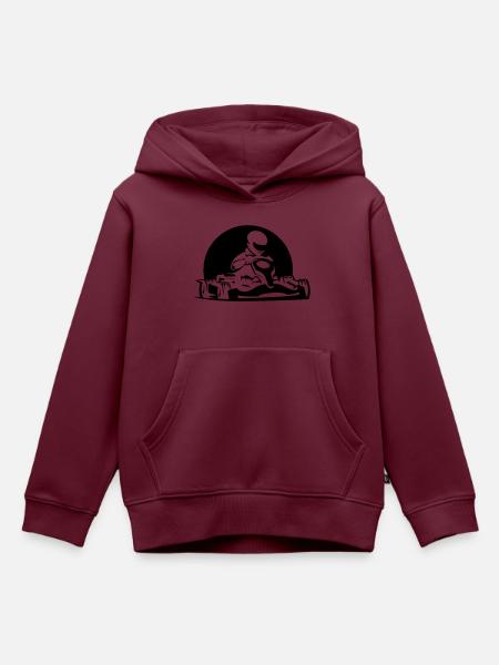 Kart Emotion - Kinder Premium Organic Hoodie - Burgunderrot