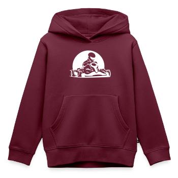 Kart Emotion - Kinder Premium Organic Hoodie - Burgunderrot - Vorne - AI Model Kid Female (0cm)